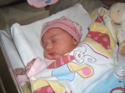 Margaux, notre petite copine. Elle est née le 10 août 2007